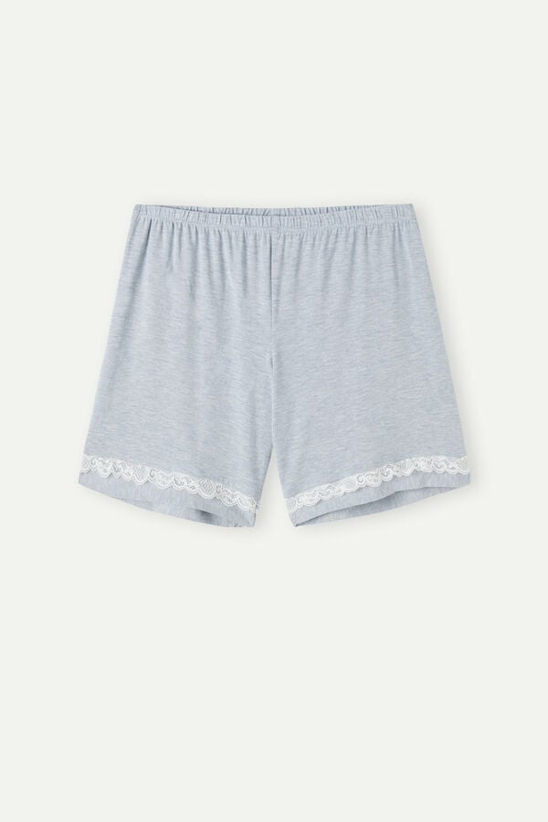 Intimssimi Modal Shorts with Pitsi Details Vaaleansininen | FUSHY31905