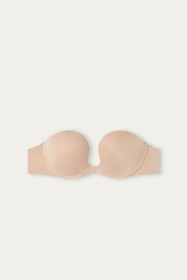 Intimssimi Monica Bandeau Bra in Ultralight Microfiber Natural | USQAV15647