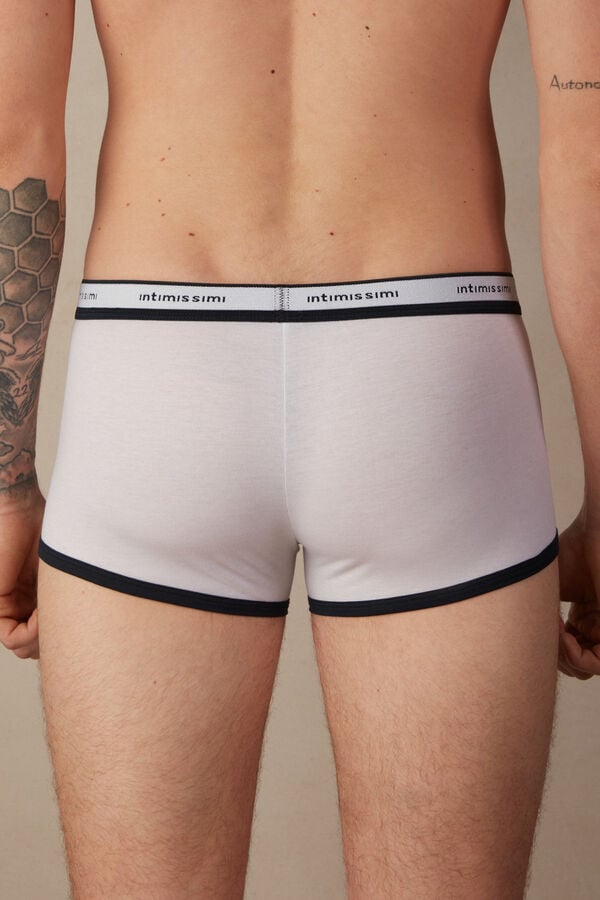 Intimssimi Natural Fresh Supima® Puuvilla Boxers with Logo Valkoinen | DUSVO97291