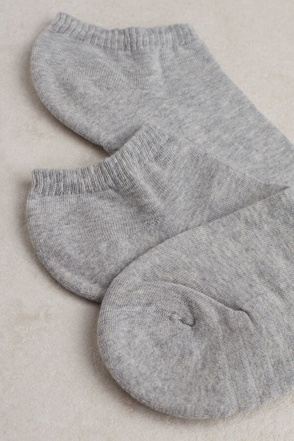 Intimssimi No-show Socks in Terrycloth Harmaat | PUSER28961