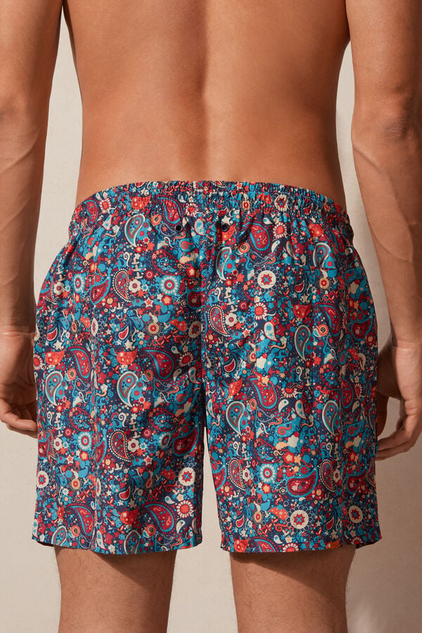 Intimssimi Orange Paisley Print Swim Trunks Monivärinen | UUSTG26714