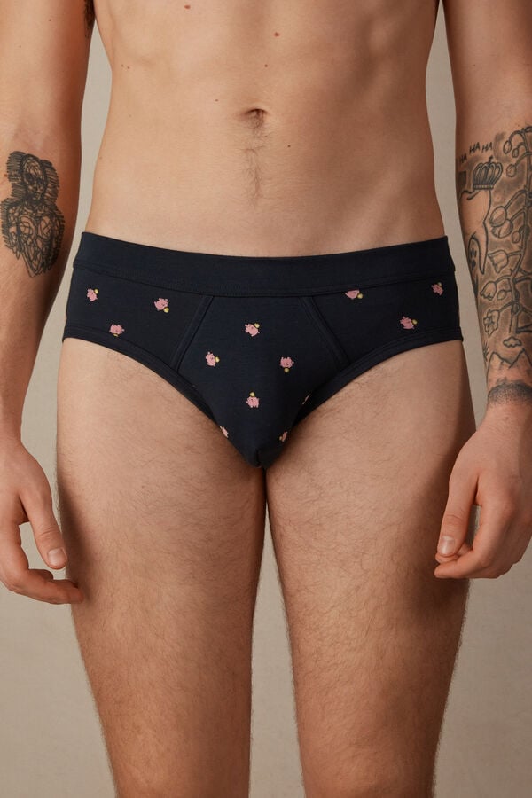 Intimssimi Piggy Bank Briefs in Stretch Supima® Puuvilla Sininen | USDYB27188