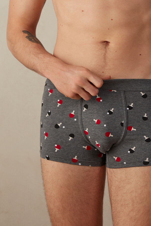 Intimssimi Ping Pong Boxers in Stretch Supima® Puuvilla Harmaat | PUSQX67003