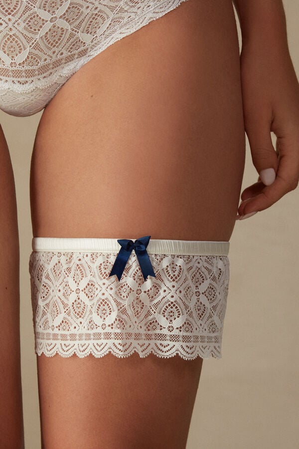 Intimssimi Pitsi Garter Valkoinen | USQCS36463