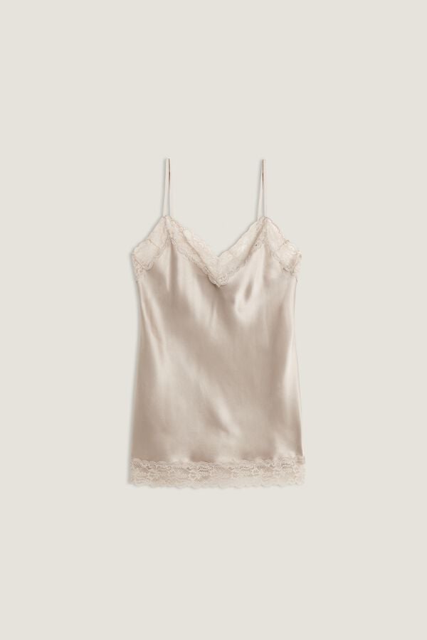 Intimssimi Pitsi and Silk Top Natural | USXMI28624