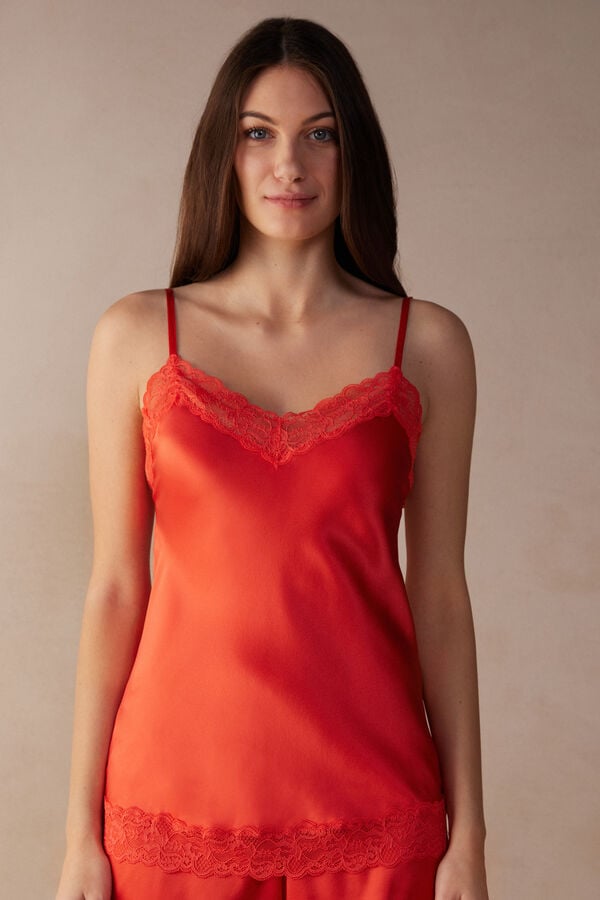 Intimssimi Pitsi and Silk Top Oranssi | BUSSD24663