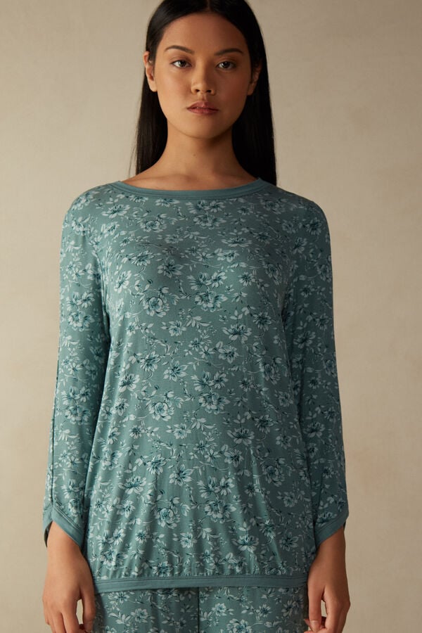 Intimssimi Prairie Bouquet Long Sleeve Top Vihreä | USZPD34342