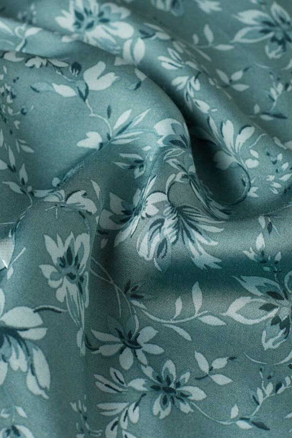 Intimssimi Prairie Bouquet Satin Viscose Top Vihreä | PUSER55782