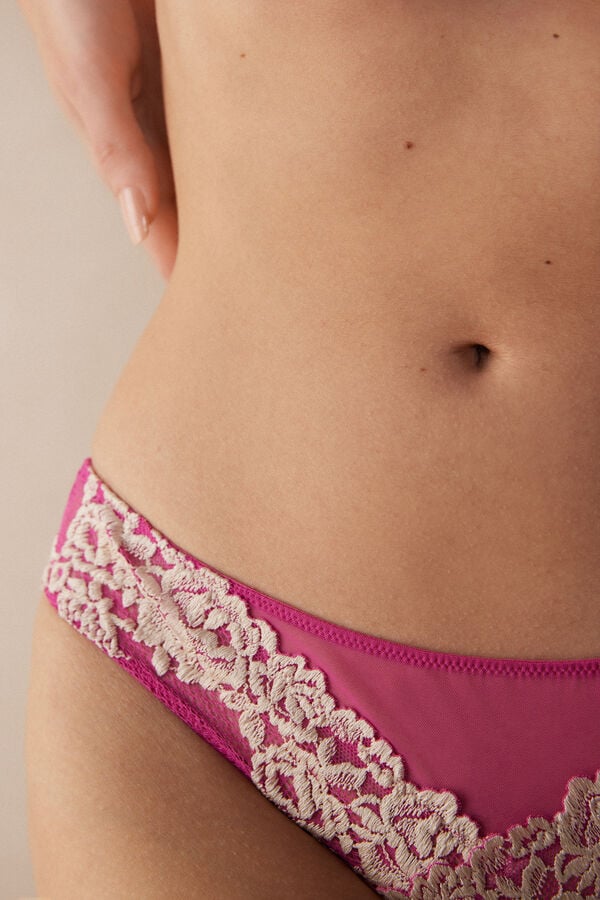 Intimssimi Pretty Flowers Brazilian Pinkki | FUSUI72581