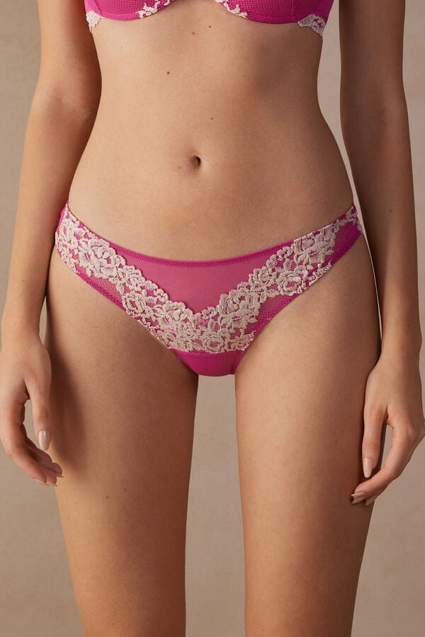 Intimssimi Pretty Flowers Brazilian Pinkki | FUSUI72581