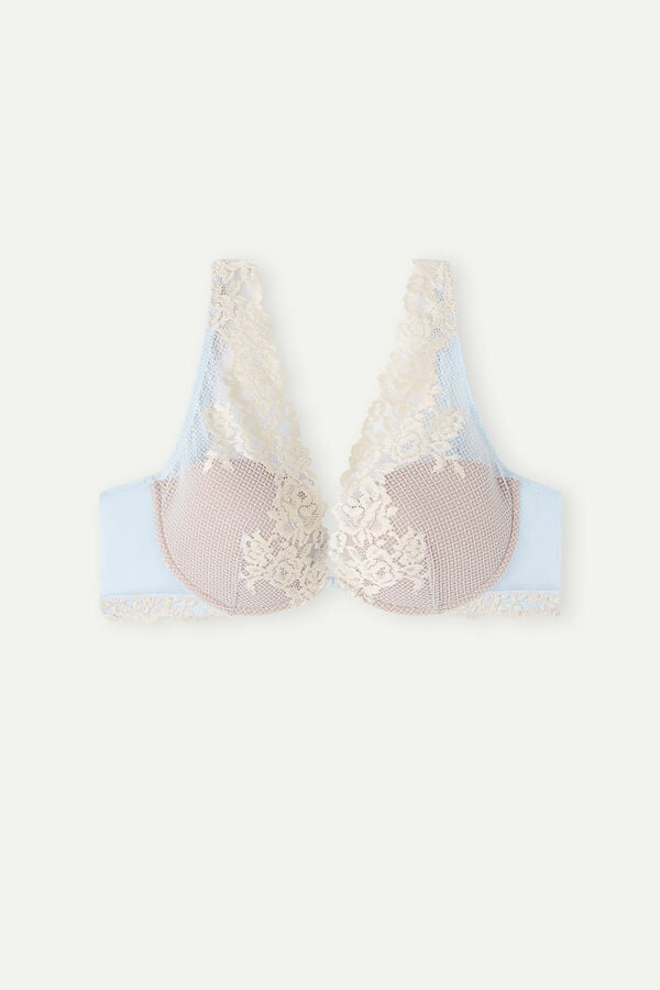 Intimssimi Pretty Flowers Elena Balconette Bra Vaaleansininen | ZUSMJ56812