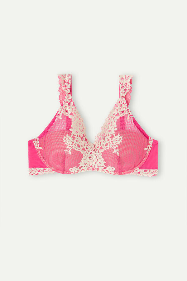 Intimssimi Pretty Flowers Giorgia Balconette Bra Pinkki | DUSVO97704