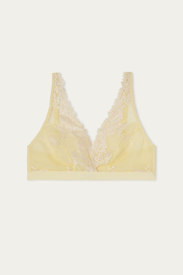 Intimssimi Pretty Flowers Lara Triangle Bra Keltainen | AUSDF67723