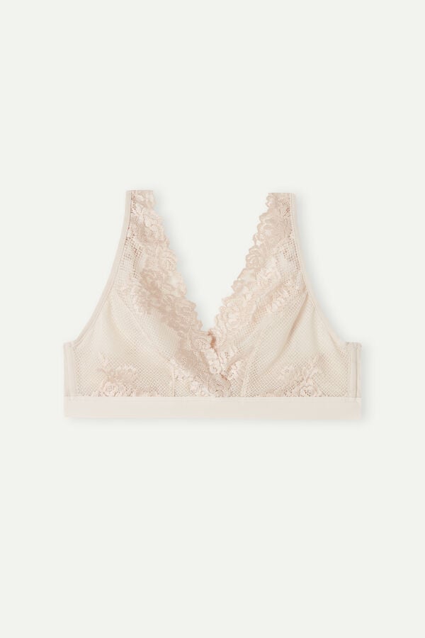 Intimssimi Pretty Flowers Lara Triangle Bra Natural | GUSEC24673