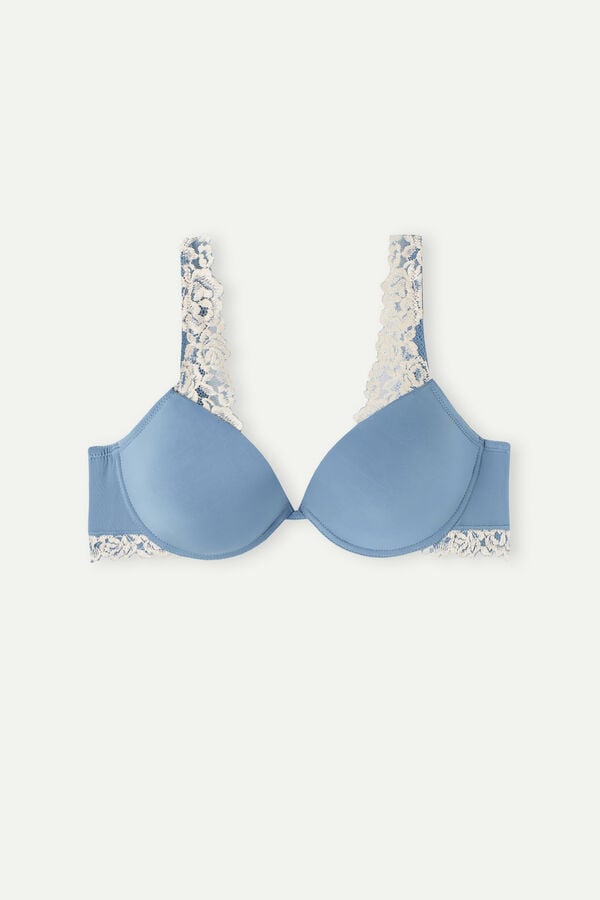 Intimssimi Pretty Flowers Microfiber Bellissima Push-up Bra Valkoinen | USEAH61081