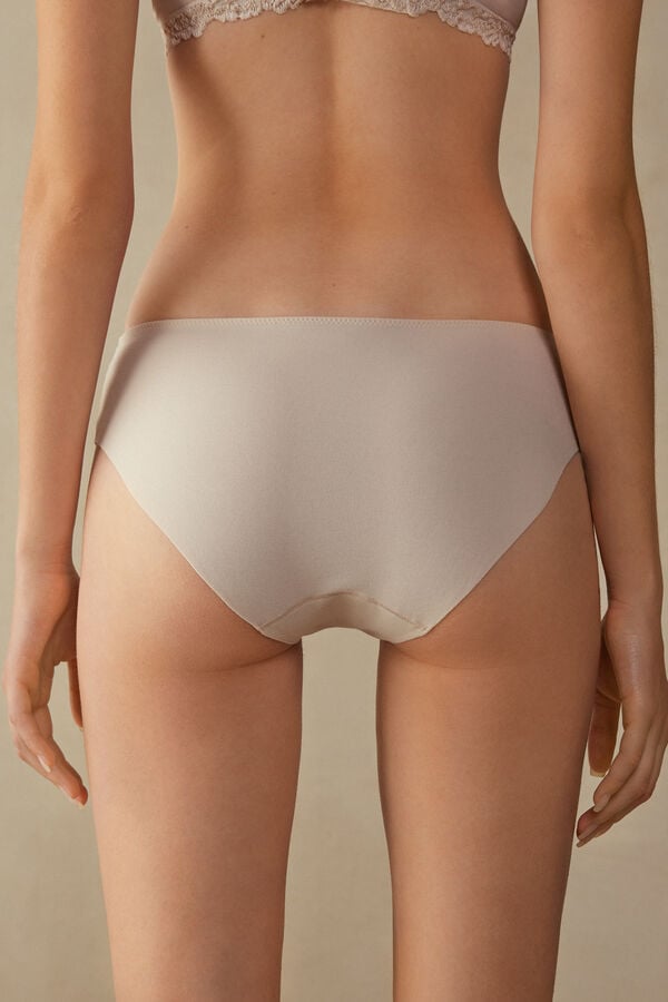 Intimssimi Pretty Flowers Seamless Puuvilla Panties Natural | QUSWA25641