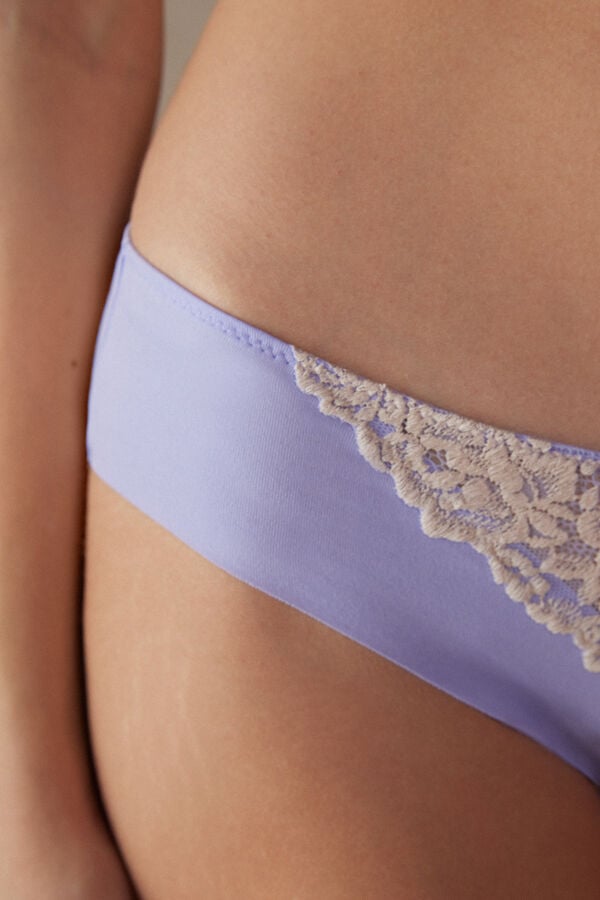 Intimssimi Pretty Flowers Seamless Puuvilla Panties Violet | ZUSNQ56806