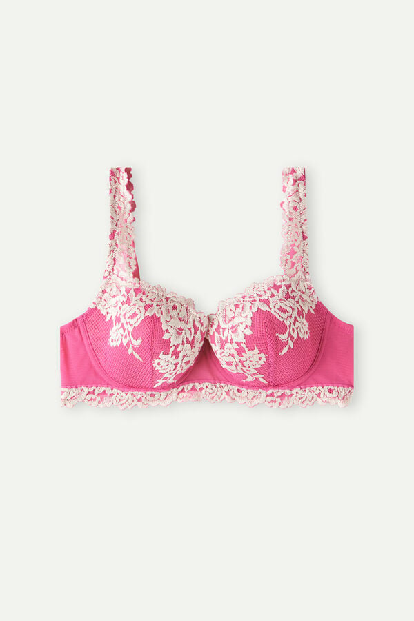 Intimssimi Pretty Flowers Sofia Balconette Bra Pinkki | USICD23541