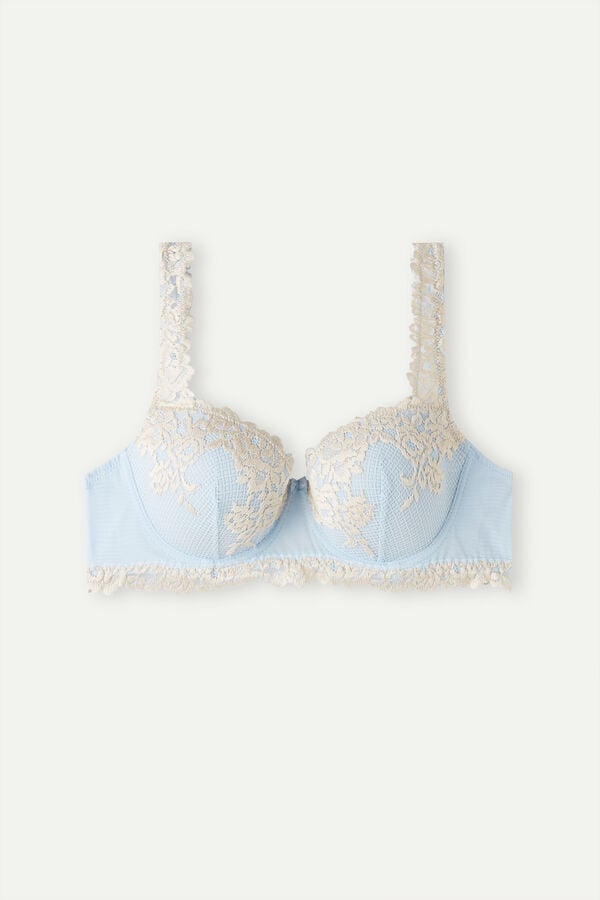 Intimssimi Pretty Flowers Sofia Balconette Bra Vaaleansininen | ZUSNQ86278