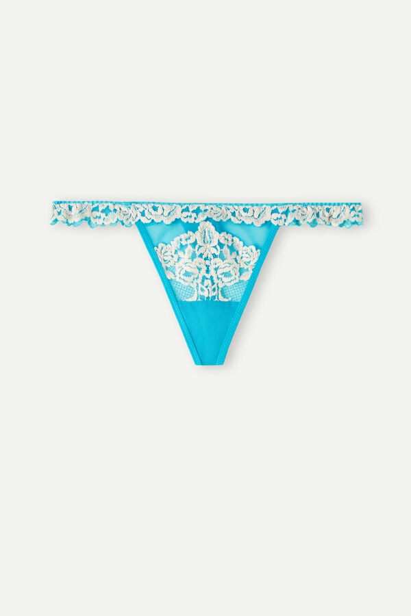 Intimssimi Pretty Flowers String Ranne Sininen | GUSUC21837