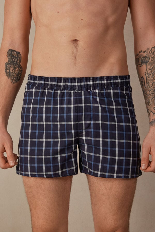 Intimssimi Print Detailed Boxers Sininen | QUSUV76217