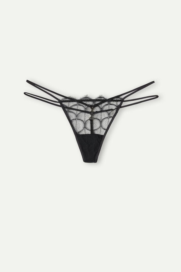 Intimssimi Pure Charme String Ranne Mustat | XUSGW41438