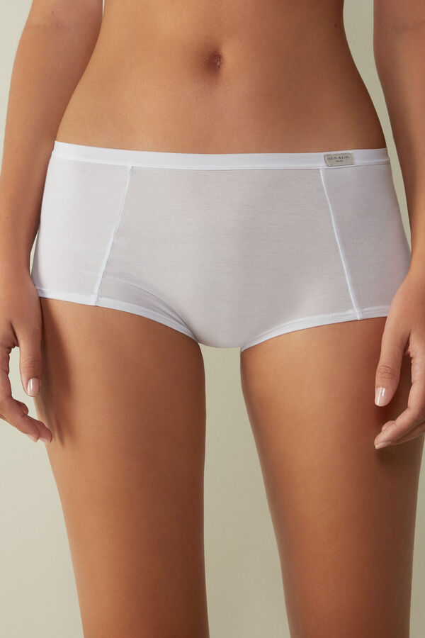 Intimssimi Puuvilla Boyshorts Valkoinen | PUSER22215