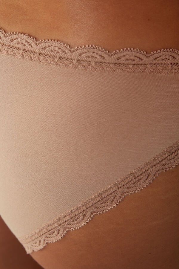 Intimssimi Puuvilla and Pitsi Panties Natural | USICD82302