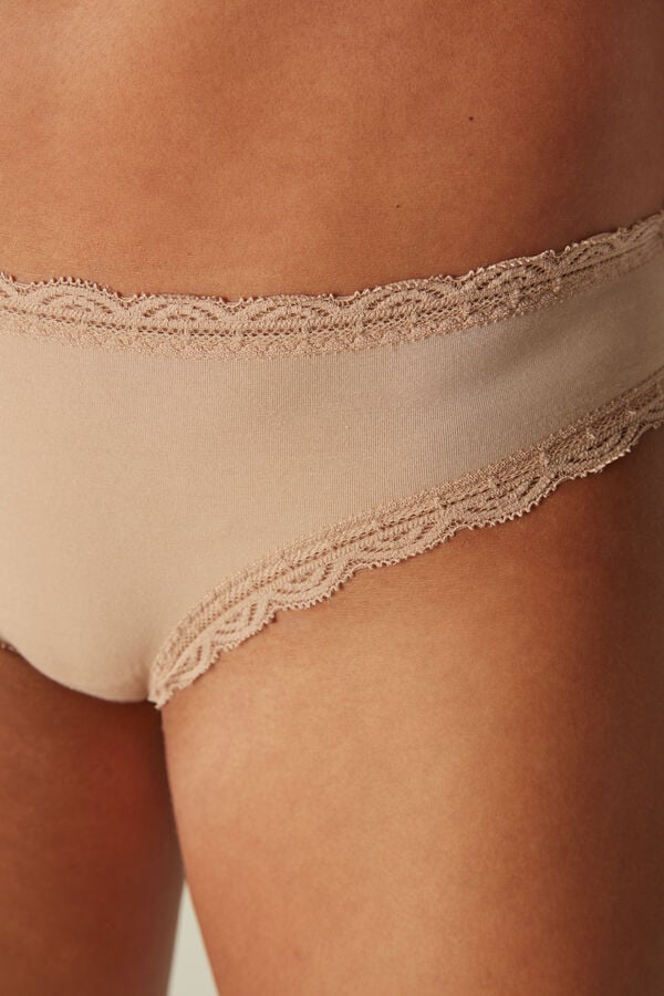 Intimssimi Puuvilla and Pitsi Panties Natural | USICD82302