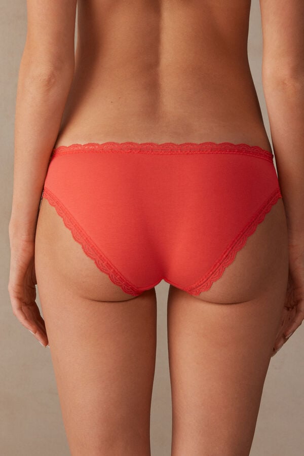 Intimssimi Puuvilla and Pitsi Panties Oranssi | USDFL18051