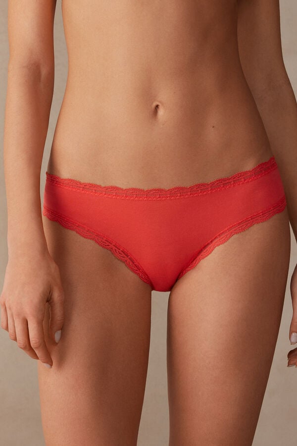 Intimssimi Puuvilla and Pitsi Panties Oranssi | USDFL18051