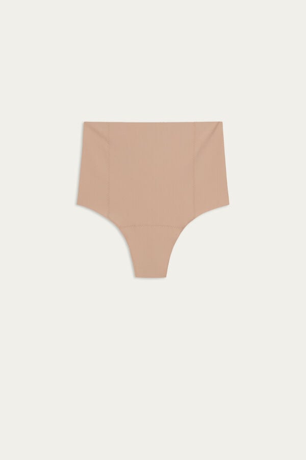 Intimssimi Raw-Cut Microfiber French Knickers Natural | USJKU47822