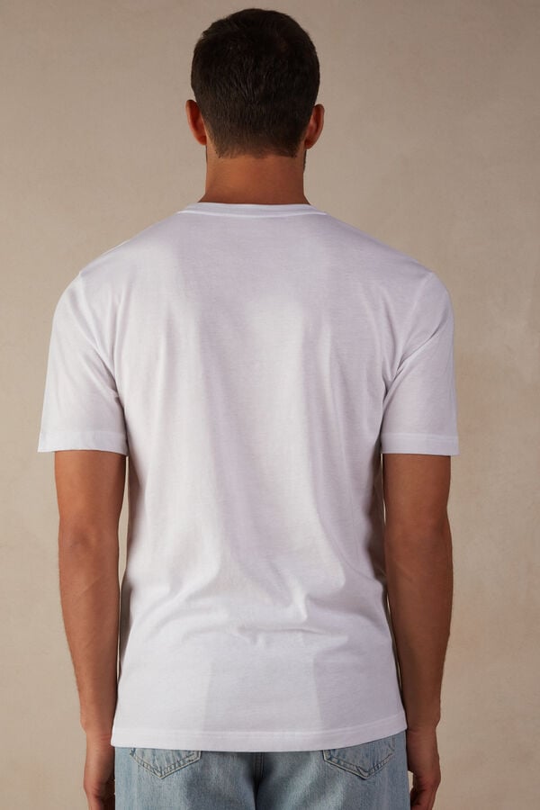 Intimssimi Regular Fit T-Shirt in Extrafine Supima® Puuvilla Valkoinen | USXMI62469