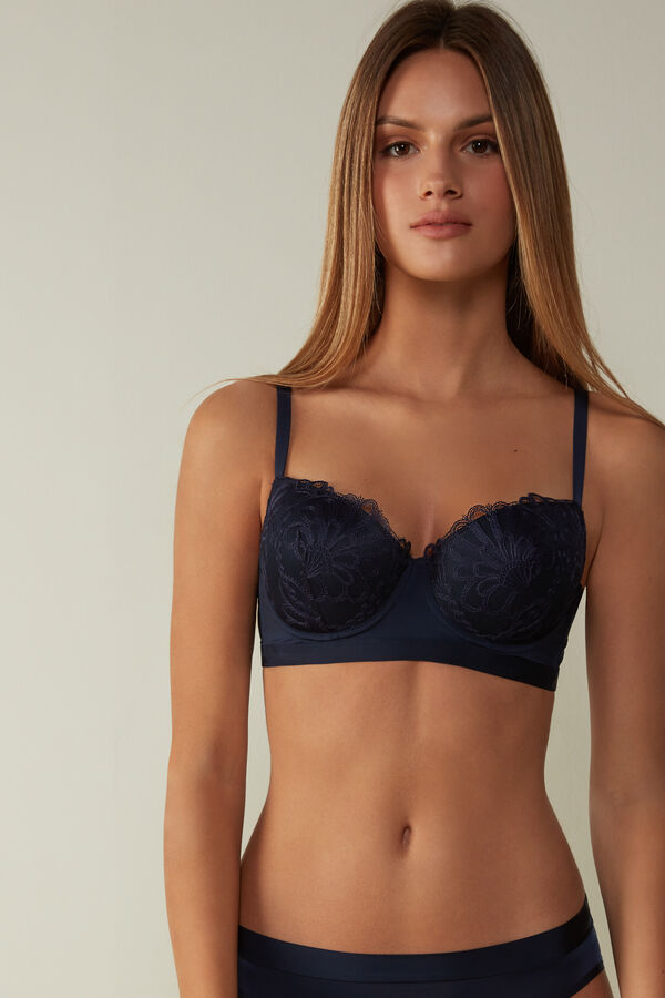 Intimssimi Romantic Life Sofia Balconette Bra Sininen | USNZX88584