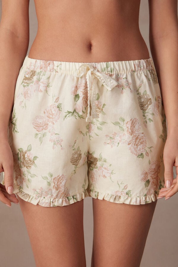 Intimssimi Scent of Roses Puuvilla Cloth Shorts Print | UUSND67854