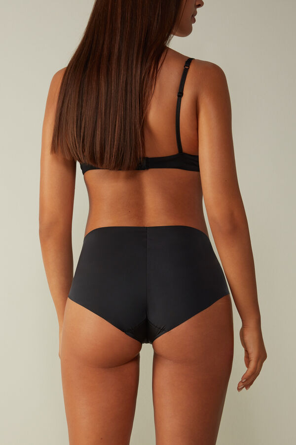 Intimssimi Seamless Microfiber Hipster Mustat | ZUSMJ14035