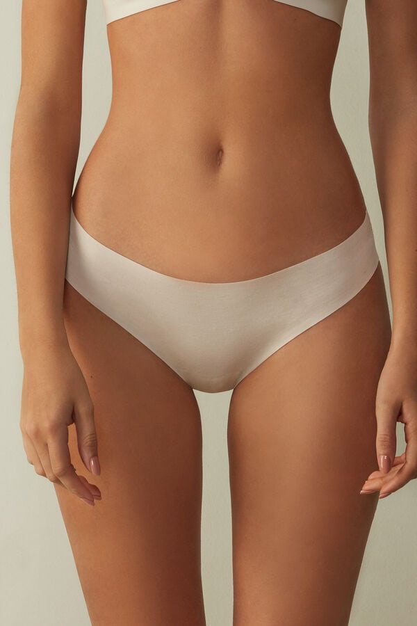 Intimssimi Seamless Supima® Puuvilla Brazilian Panties Natural | USJZR72829