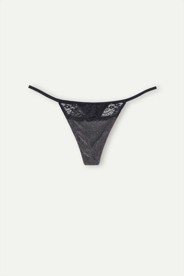 Intimssimi Shimmer All Night String Ranne Harmaat | XUSBH28974