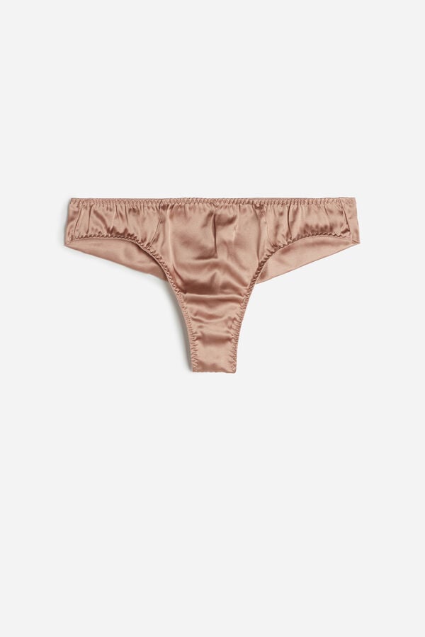 Intimssimi Silk Cheeky Briefs Natural | AUSDF37445