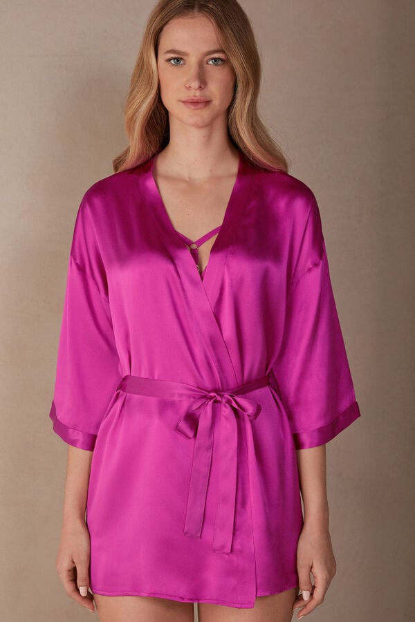 Intimssimi Silk Kimono Pinkki | USDFL79564