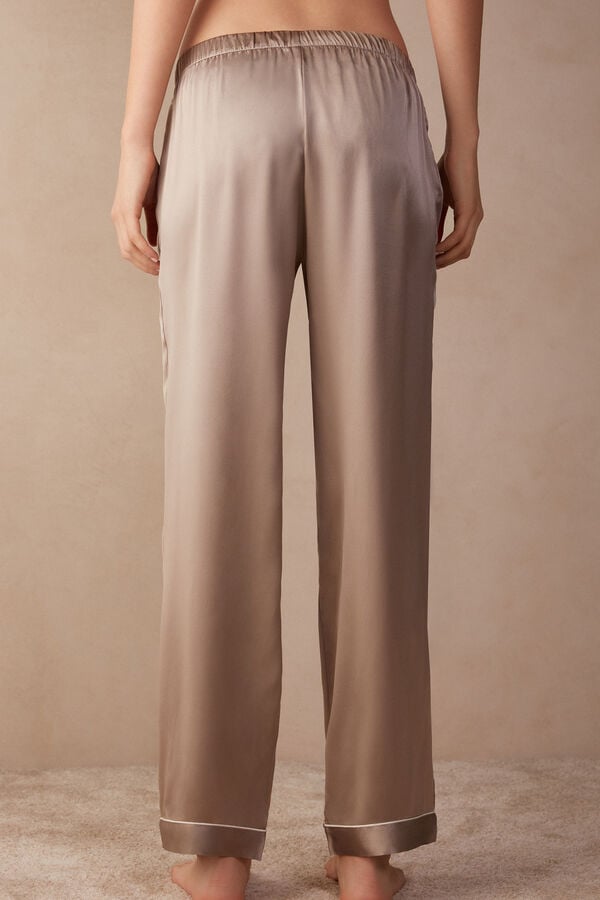 Intimssimi Silk Satin Pajama Pants Natural | EUSVG52559