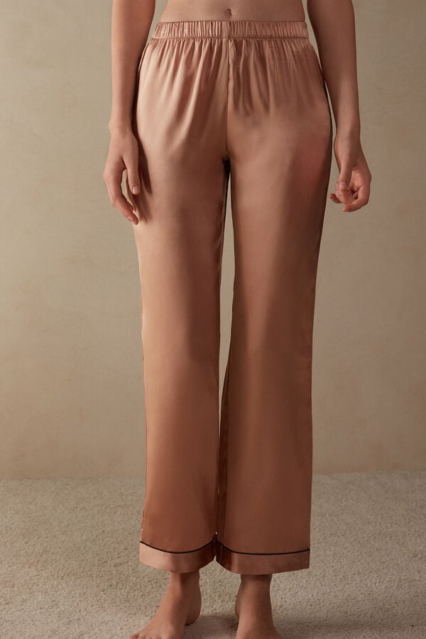 Intimssimi Silk Satin Pajama Pants Natural | USEAH87712