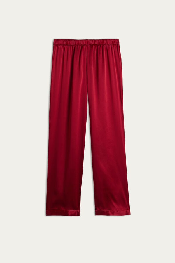 Intimssimi Silk Satin Pajama Pants Punainen | MUSFT78567