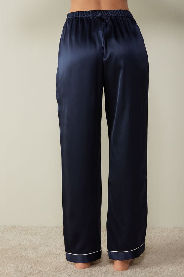 Intimssimi Silk Satin Pajama Pants Sininen | USJBT61994