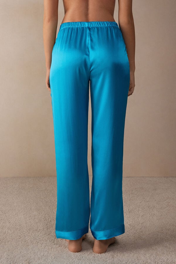 Intimssimi Silk Satin Pajama Pants Sininen | USJVR24195