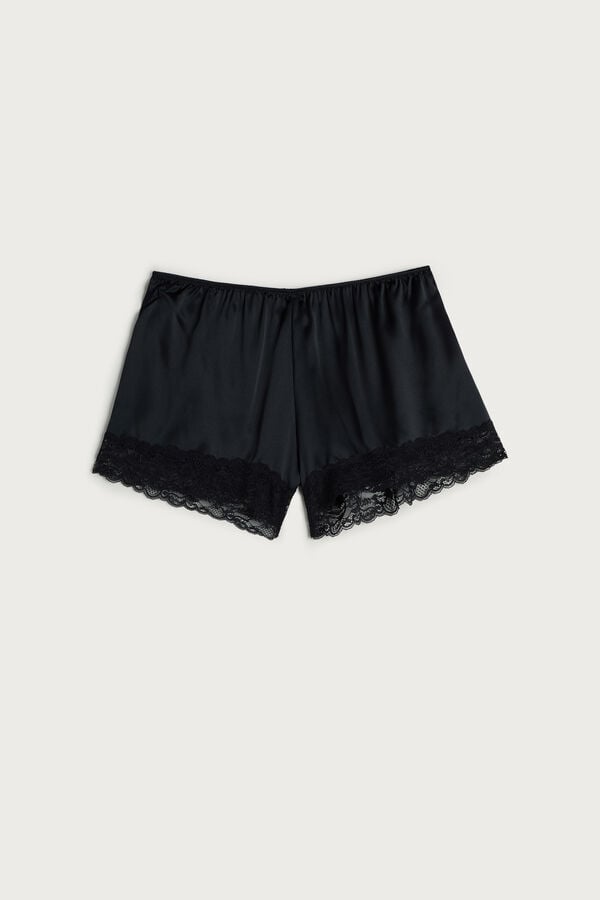 Intimssimi Silk Shorts Mustat | SUSVO55757