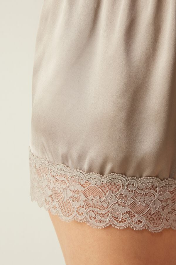 Intimssimi Silk Shorts Natural | USEAH36979