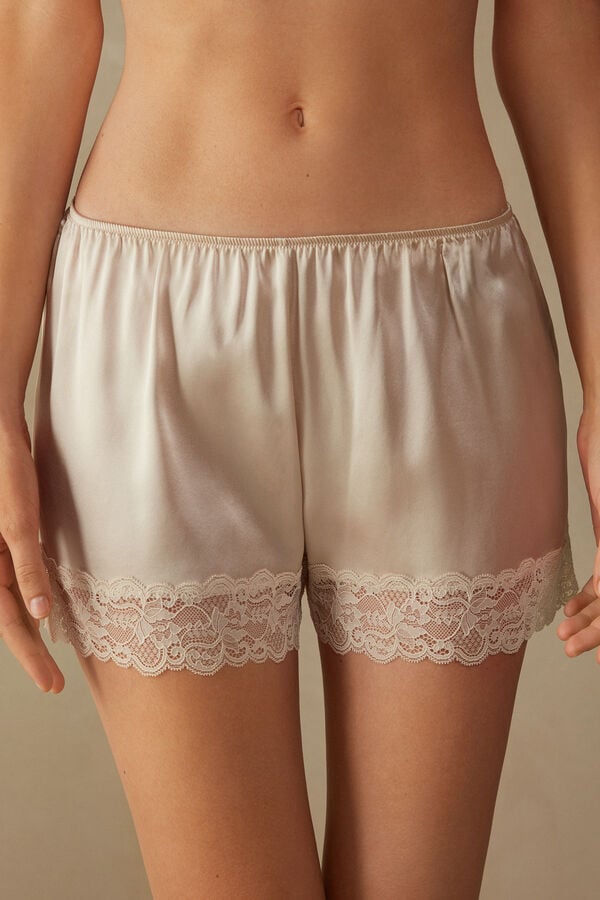 Intimssimi Silk Shorts Natural | USEAH84561