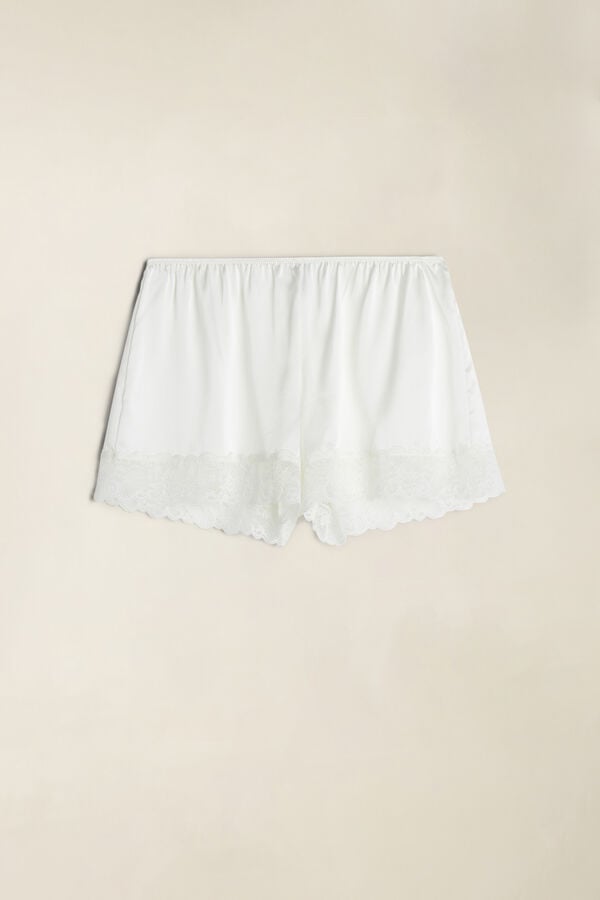 Intimssimi Silk Shorts Valkoinen | USQCS84124