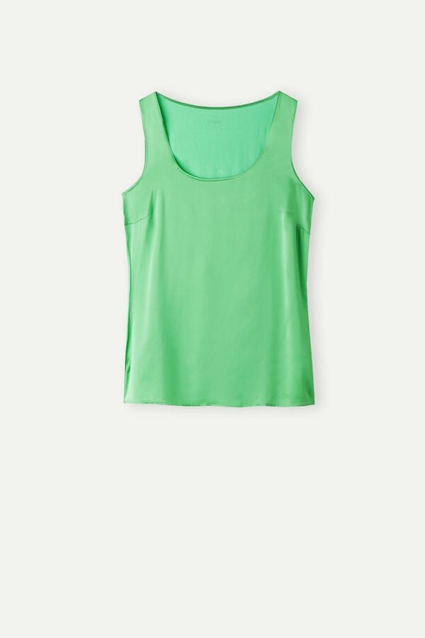 Intimssimi Silk and Modal Tank Top Vihreä | EUSHC88095